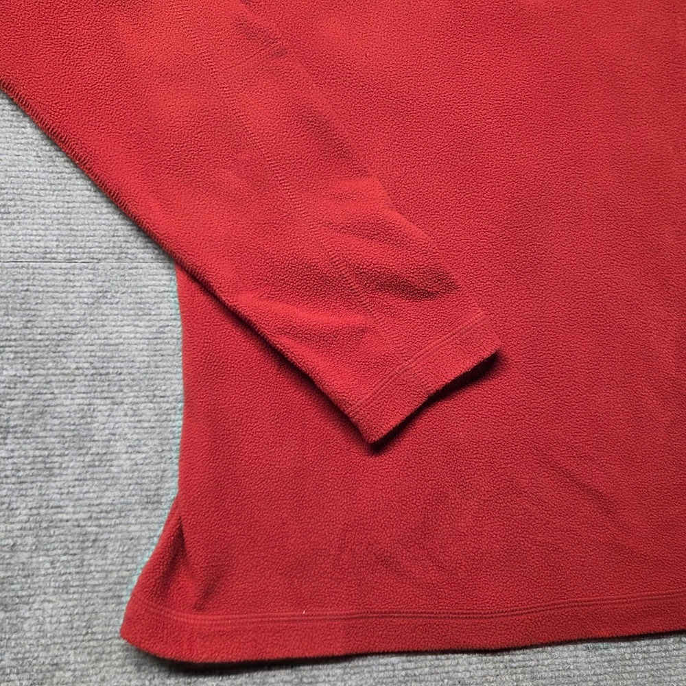 Marmot Mens Red Quarter Zip Microfleece Pullover Sweater Large H83590 - Picture 2 of 12